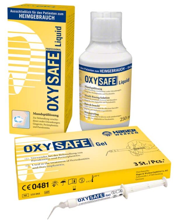 Oxysafe Intro Kit 3 x 1 ml Gel, 3 x 250 ml