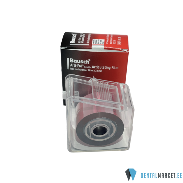 Artikulatsioonipaber BK28, 22mm, 12mq, must/punane metallik