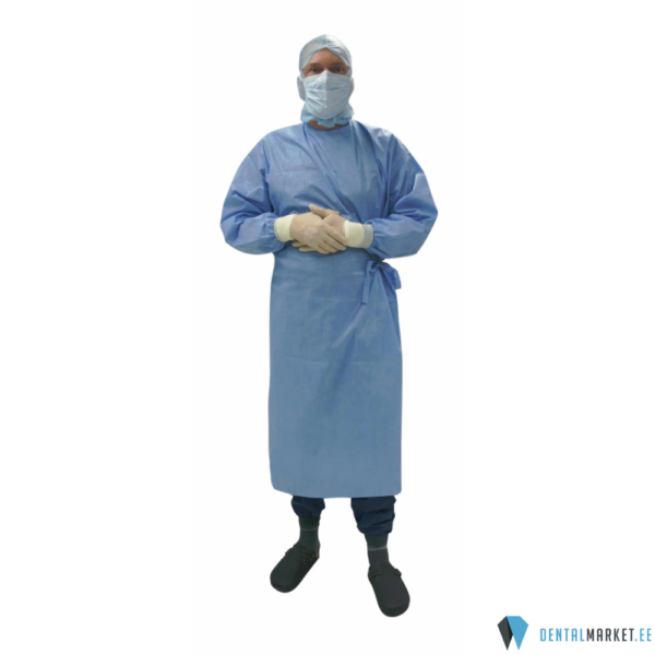 Kittel, ühekordne Basic Standard sinine/soonikuga L/XL1tk