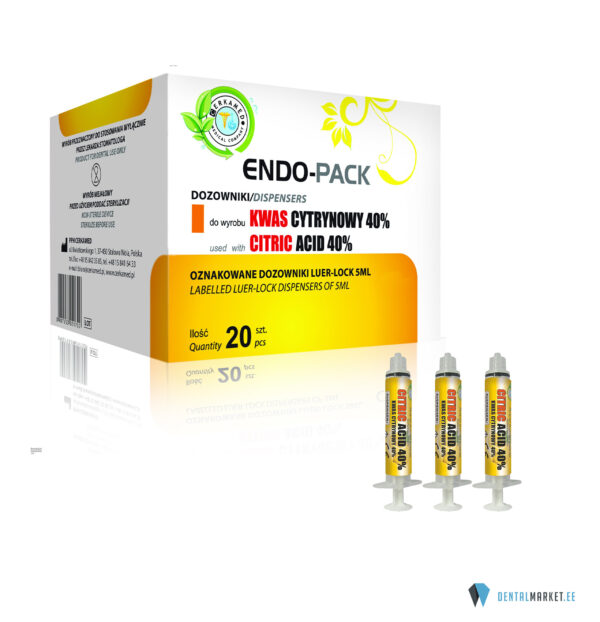 Endo-Pack loputussüstal 5ml Citric Acid 40% 20tk