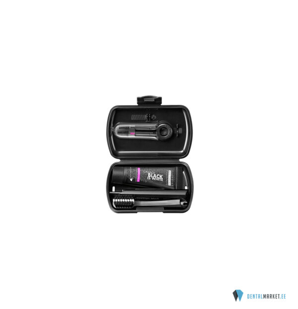Curaprox BIW Travel Set must (Hambahari, pasta, Interdentalhari)