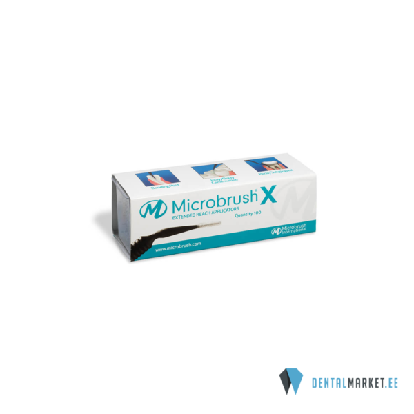 Microbrush aplikaator Xfine must, 100tk pakis
