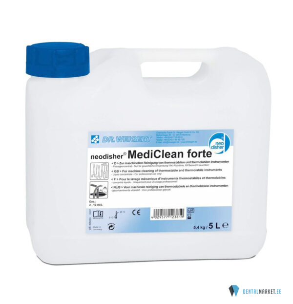 Neodisher MediClean forte 5L-vedel pesuaine instrumentide pesumasinale - sinine