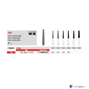 edenta-C848-dentalmarket.jpg Teemantpuur FG 848 (kollane)