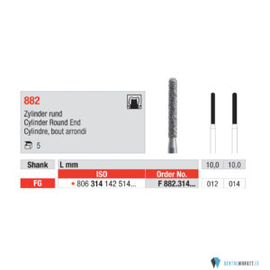 edenta-FG-f882-dentalmarket.jpg Teemantpuur FG F882 (punane)