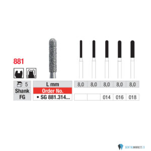 edenta-FG-sg881-dentalmarket.jpg Teemantpuur FG SG881 (must)