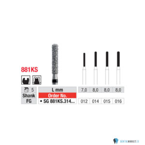 edenta-FG-sg881ks-dentalmarket.jpg Teemantpuur FG SG881KS (must)