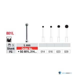 edenta-SG801L-dentalmarket.jpg Teemantpuur FG 801L (must)