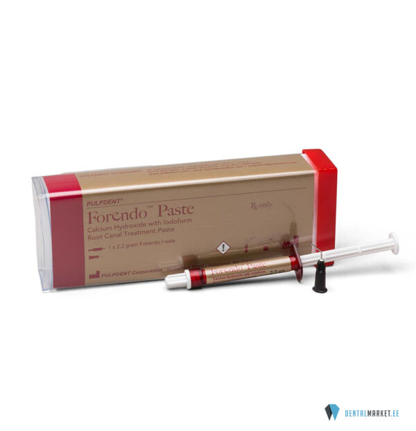 Forendo Paste-kaltsiumhüdroksiid pasta jodoformiga süstlas 1x 2,2g+20 kanüüli