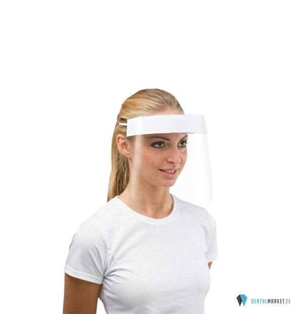 Visiirikomplekt Economical valge/plastik, raam+6 kile